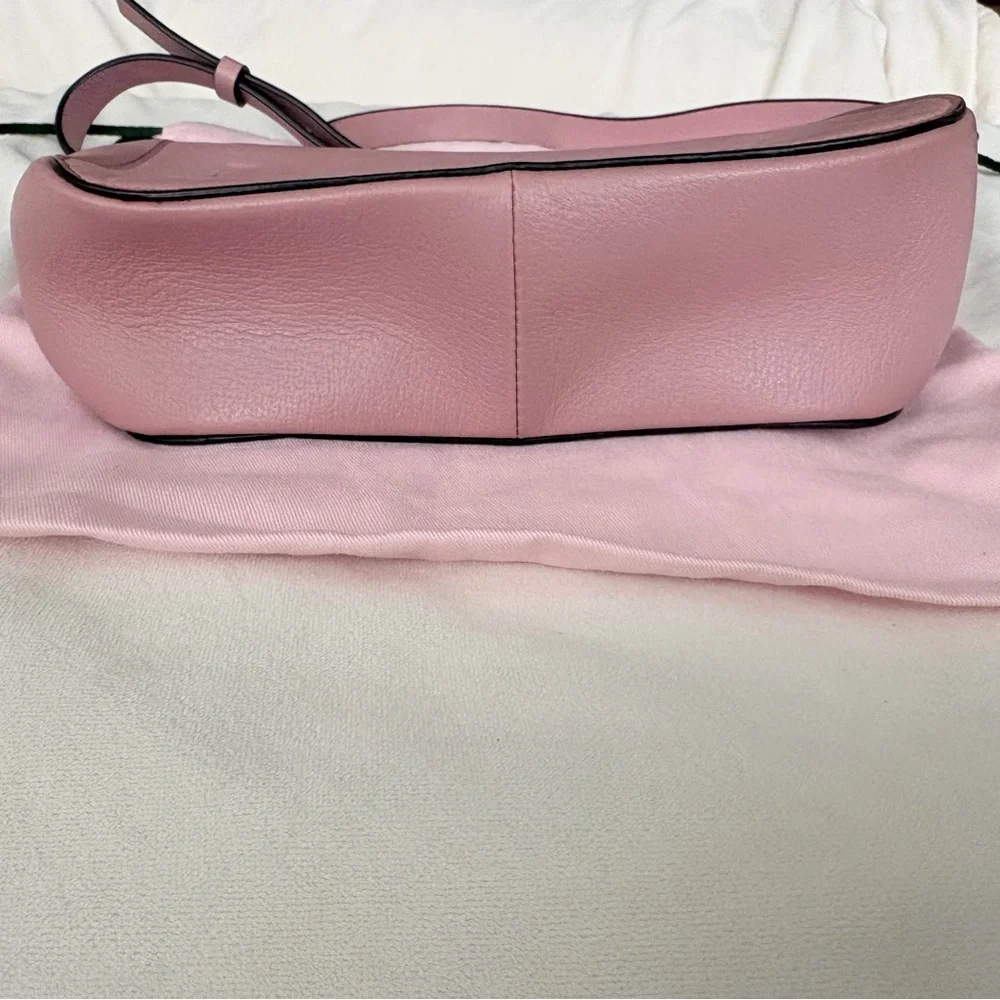 Kate Spade New York Pink Bow Crossbody Bag Burgundy Interior